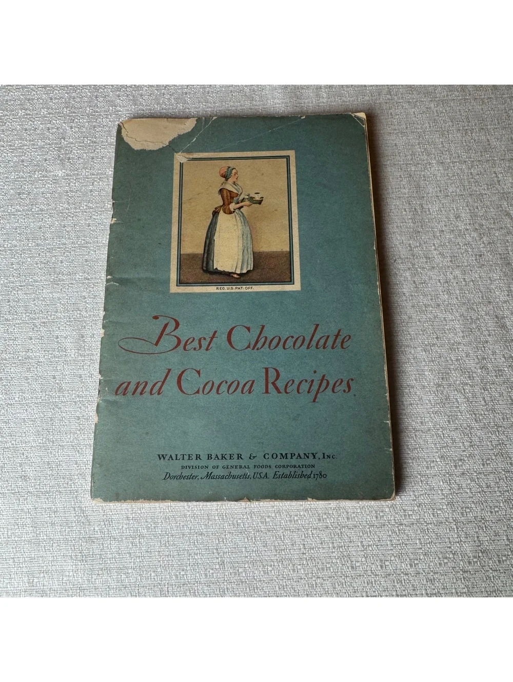 Vintage 1931 Walter Baker Best Chocolate and Cocoa Recipes Cookbook